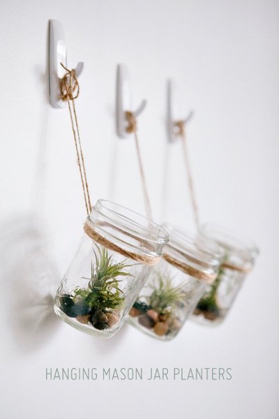 DIY hangende potjes met luchtzuiverende plantjes (Do It Yourself)